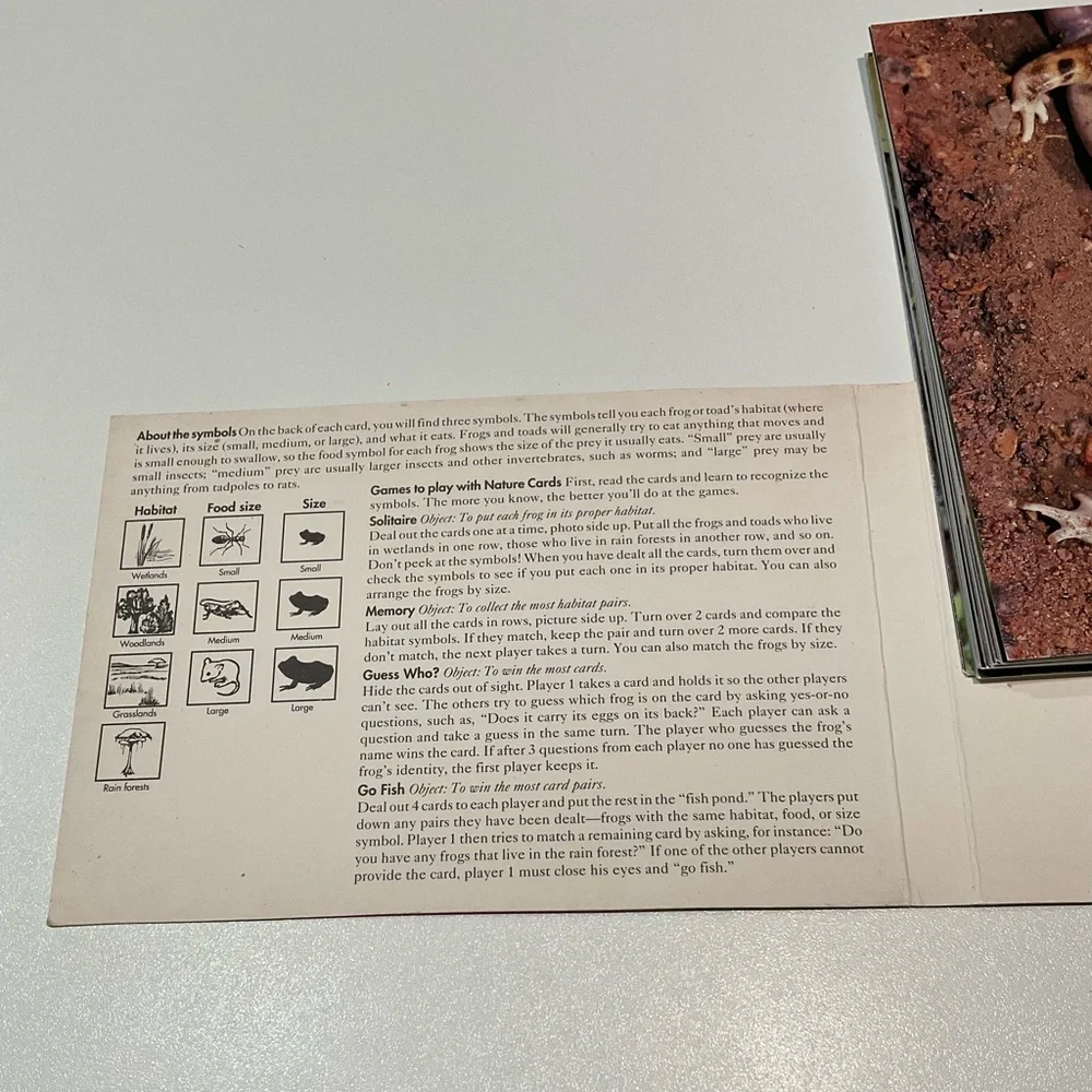 🌼Set of Frogs & Toads Nature Cards, Size 7x5